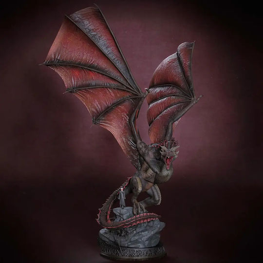 Άβαφη 3d Φιγούρα Drogon Game Thrones 3d Βάψιμο Diy Δώρο Χρώματα 15,2 Cm 1:12