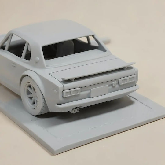 Abgebe 3d Figur Modellbausatz Car Nissan Skyline 2000 Gtr Bemalung Diy Geschenk Farben 15,2 Cm 1:12