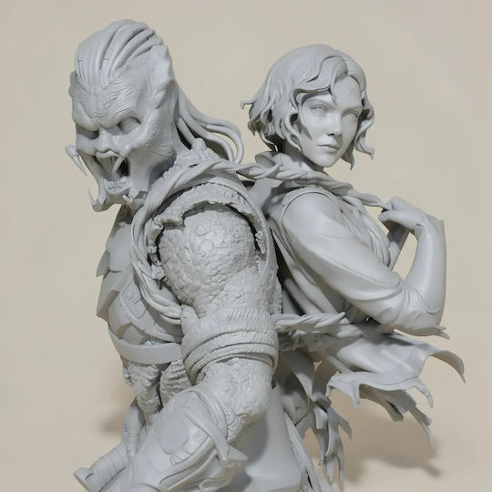 Unbemalte 3d Figur Predator Badland 220mm Bemalung Diy Geschenk Farben 15,2 Cm 1:12