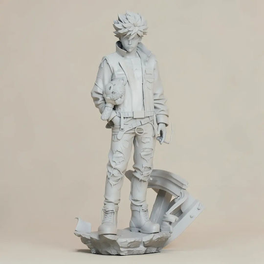 Unpainted 3D Figure Dabi My Hero Academia Bear Painting DIY Gift Colors 20 Cm 1:8