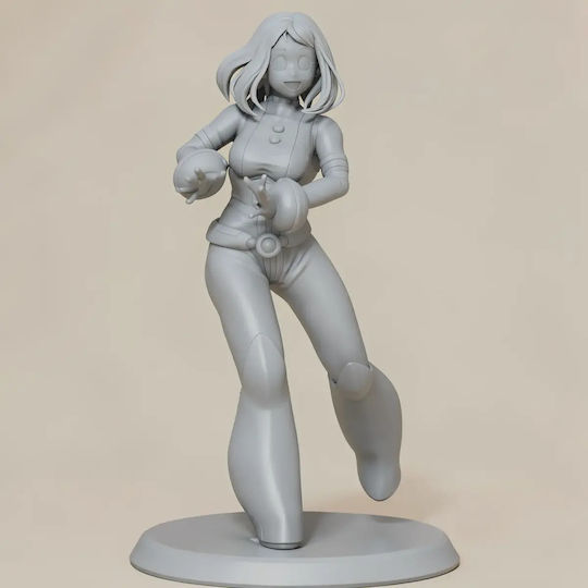 Άβαφη 3d Sammelbare Figur Ochako Uraraka Stand Alone Digital Sculpture Basis Diy Δώρο Χρώματα 15,2 Cm 1:12