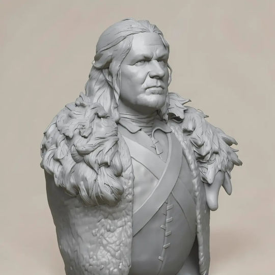 Unpainted 3D Figure Sean Bean Ned Stark Game Thrones Bust 3D Model Painting DIY Gift Colors 30 Cm 1:6