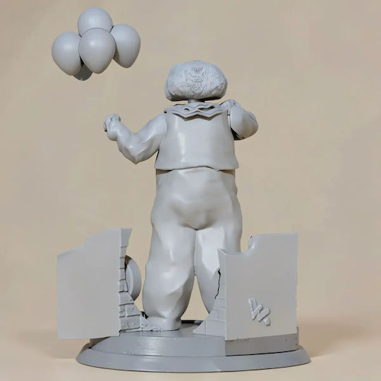 Unpainted 3D Figure Pennywise 80s Digital Painting DIY Gift Colors 20 Cm 1:8