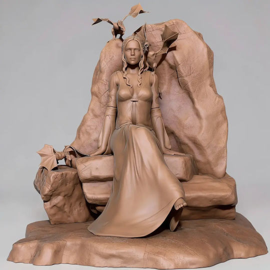 Unpainted 3D Figure Daenerys Targaryen From Game Of Thrones Painting Diy Gift Colors 20 Cm 1:8