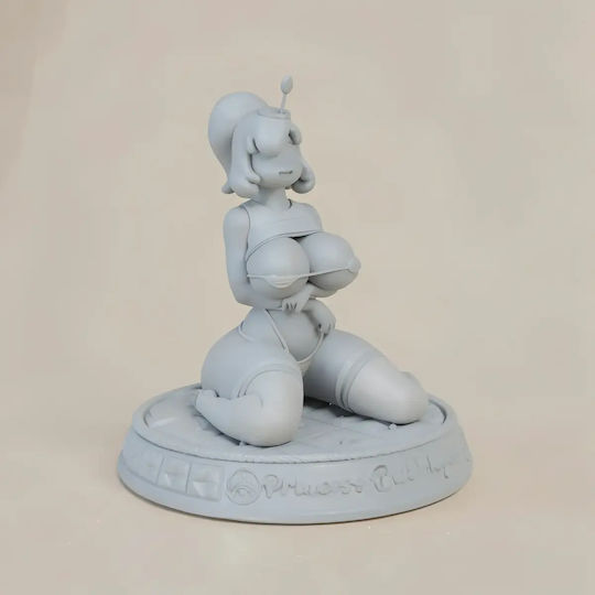Άβαφη 3D Фигура Princess Bubblegum Thicc Version 3D Печат Модел Super Mario Боядисване DIY Подарък Цветове 30 см 1:6