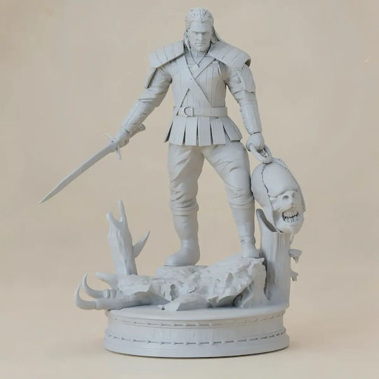 Unpainted 3D Figur Geralt Rivia Henry Cavill Aus Witcher Bemalbar DIY Geschenk Farben 20 Cm 1:8