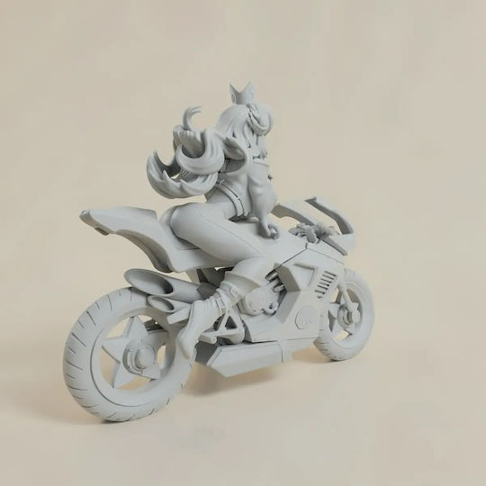 Unpainted 3D Figure Princess Peach On Motor Super Mario 3D Printing Figurine Painting DIY Gift Colors 30 Cm 1:6