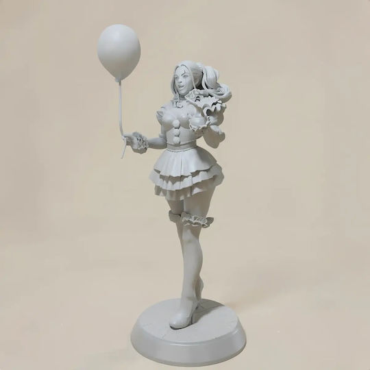 Unpainted 3D Figure It Girl Pennywise V2 3D Model Painting DIY Gift Colors 30 Cm 1:6
