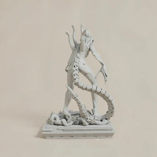 Небоядисана 3D Фигура Alien Warrior 3D Печатна Фигурка Alien Movie Боядисване DIY Подарък Цветове 15,2 См 1:12