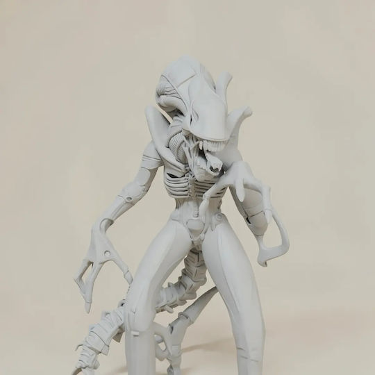 Небоядисана 3D Фигура Alien Warrior 3D Печатна Фигурка Alien Movie Боядисване DIY Подарък Цветове 15,2 См 1:12
