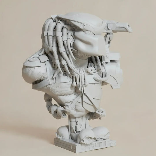 Unbemalte 3d Figur Predator Armor Bust Modell Bemalen Diy Geschenk Farben 15,2 Cm 1:12