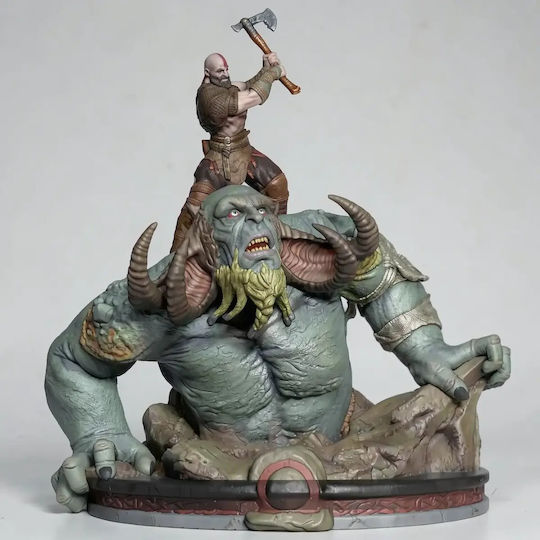 Unpainted 3D Figure Kratos Vs Troll Painting DIY Gift Colors 15.2 Cm 1:12
