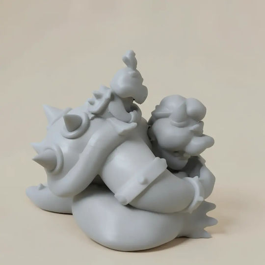 Unpainted 3D Figure Bowser Bowser From Super Mario Painting DIY Gift Colors 20 Cm 1:8