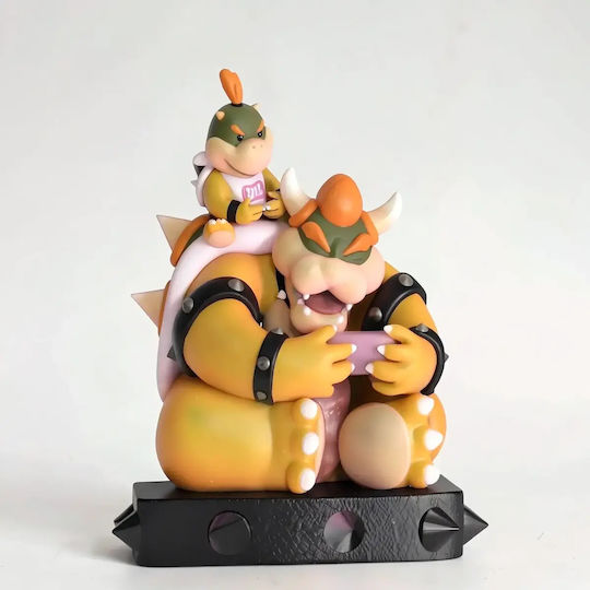 Unpainted 3D Figure Bowser Bowser From Super Mario Painting DIY Gift Colors 20 Cm 1:8