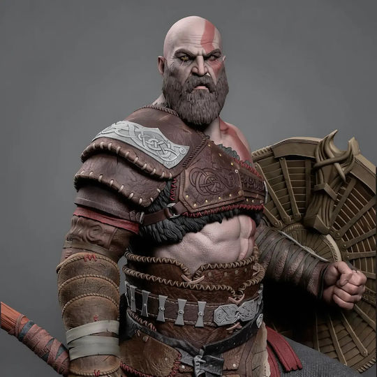 Άβαφη 3D Фигура Kratos Standing V4 3D Печатна Фигура Богът На Войната Боядисване Направи Си Сам Подарък Цветове 30 См 1:6