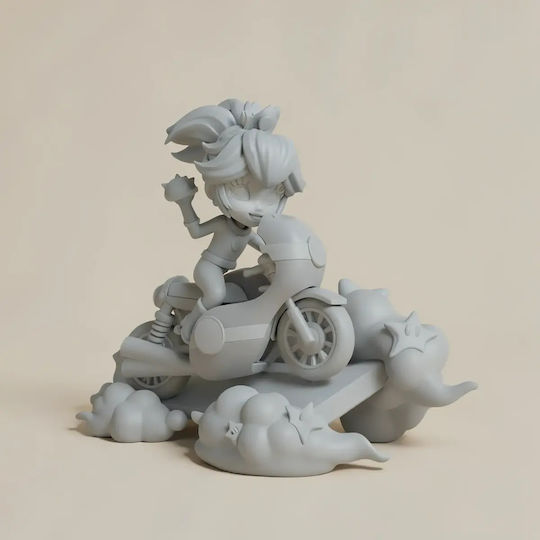 Unpainted 3D Figure Princess Peach 3D Printing Figurine On Motor Super Mario Painting DIY Gift Colors 15.2 Cm 1:12