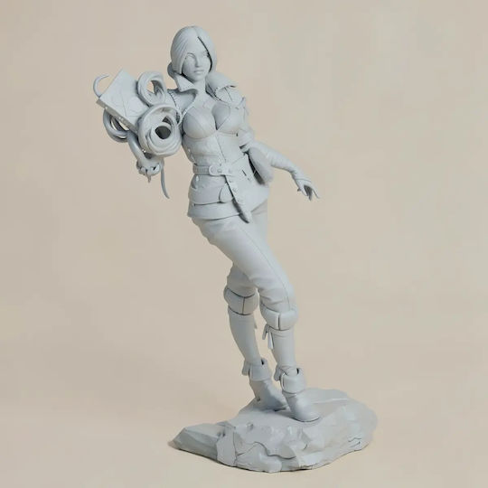 Unbemalte 3D Figur Triss Merigold Stehend Aus Der Witcher Maßstab 1:12 Diy Bemalung Geschenk Farben 15,2 Cm