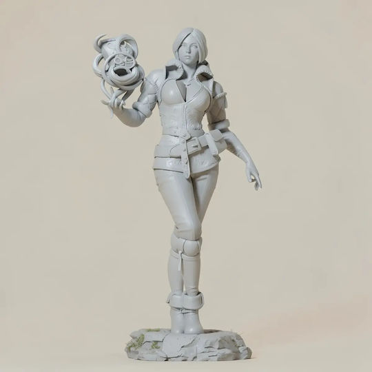 Unbemalte 3D Figur Triss Merigold Stehend Aus Der Witcher Sammlung Diy Malen Geschenk Farben 20 Cm 1:8