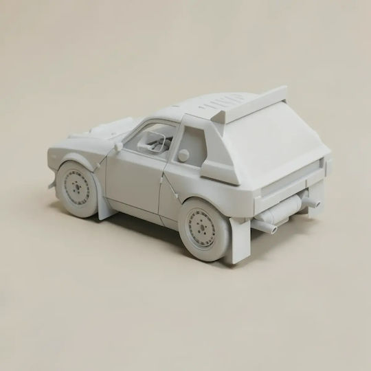 iLovePrints Sammelbare Figuren 3d Figur Modell Kit Car Delta S4 Rally Bemalt Diy Geschenk Farben 20 Cm 1:8