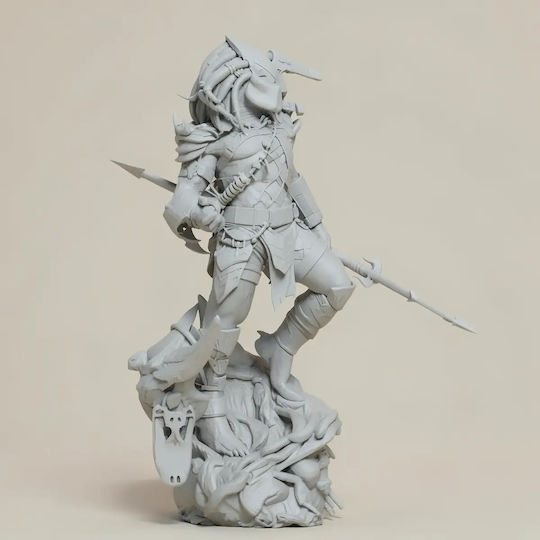 Unbemalte 3d Figur Predator Hunter 3d Bemalung Diy Geschenk Farben 15,2 Cm 1:12