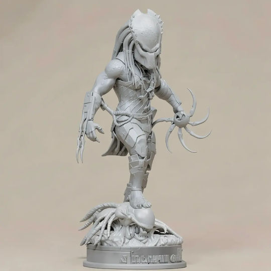 Unbemalte 3d Figur Wolf Predator 3d Druckmodell Bemalen Diy Geschenk Farben 30 Cm 1:6