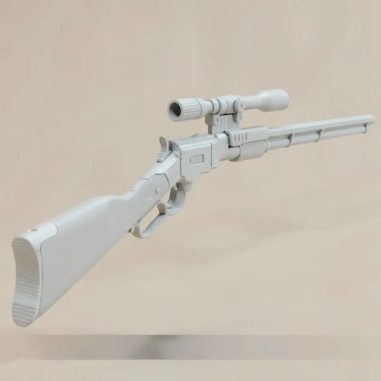 Unpainted 3D Figur Cosplay Mandalorianer Repeater Blaster Malen Diy Geschenk Farben 15,2 cm 1:12