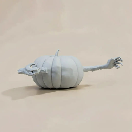 Небоядисана 3D Фигура Various Pumpkin Head Face Head Хелоуин Боядисване DIY Подарък Цветове 30 см 1:6