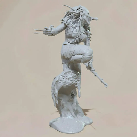 Unbemalte 3d Figur Predator Female 3d Bemalung Diy Geschenk Farben 30 Cm 1:6