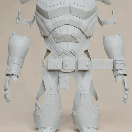 Άβαφη 3d Φιγούρα Cosplay Cyclop Variant Armor Βάψιμο Diy Δώρο Χρώματα 15,2 Cm 1:12