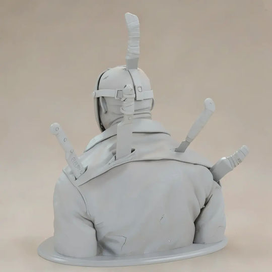 Unpainted 3D Figure Jason Halloween Bust Ready To Paint DIY Gift Colors 20 Cm 1:8