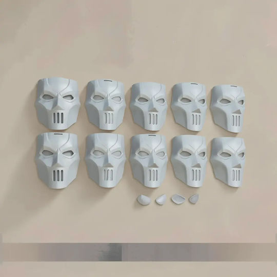 Небоядисана 3D Фигура Cosplay Casey Jones Маска Fortnite Боядисване DIY Подарък Цветове 15,2 См 1:12