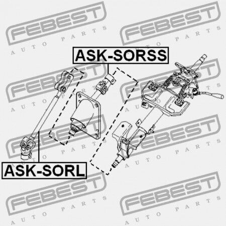 Steering Shaft Cardan Upper Kia Sorento 02 2002-2006 Cis 56400-3e010