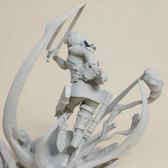 Άβαφη 3d Φιγούρα Mikasa Ackerman 320mm Attack Βάψιμο Diy Δώρο Χρώματα 20 Cm 1:8