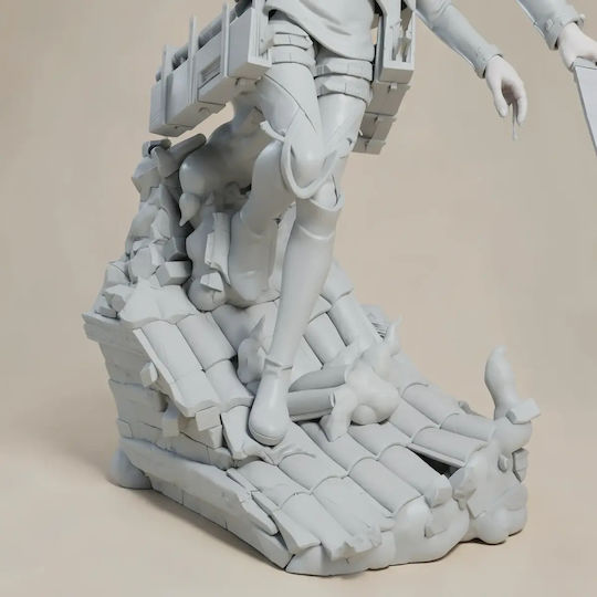 Unpainted 3D Figure Mikasa High Detail Sculptures 3D Printing Painting DIY Gift Colors 15.2 Cm 1:12