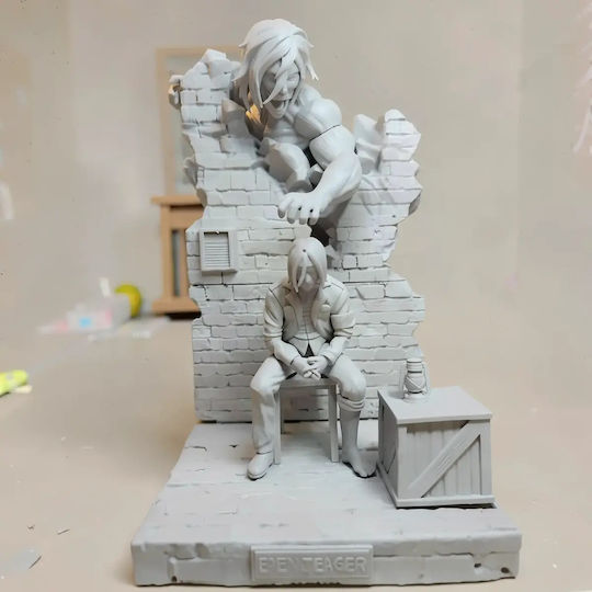 Άβαφη 3D Φιγούρα Eren Titan V2 Βάψιμο Diy Δώρο Χρώματα 20 Cm 1:8