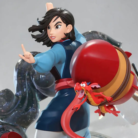 Unpainted 3D Figure Mulan On Roof Sculptures 3D Printing Painting DIY Gift Colors 15.2 Cm 1:12