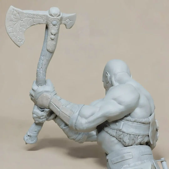 Άβαφη 3d Φιγούρα Kratos Vs Troll Βάψιμο Diy Δώρο Χρώματα 20 Cm 1:8