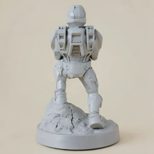 Unpainted 3D Figure Master Chief Controller Holder Painting DIY Gift Colors 15.2 Cm 1:12