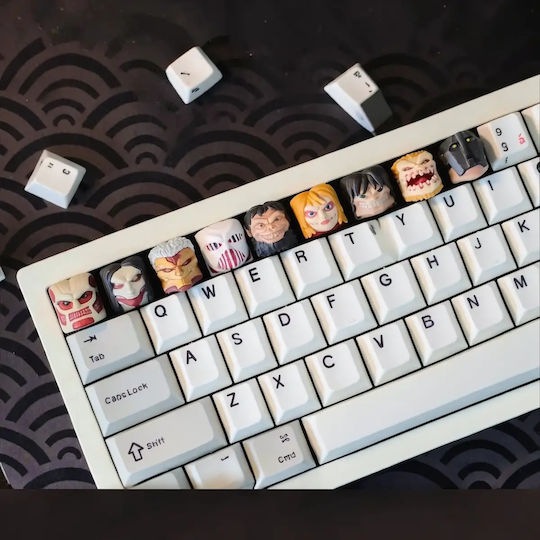 Unbemalte 3d Figur Attack on Titan Keycaps Collection Diy Bemalung Geschenk Farben 30 Cm 1:6