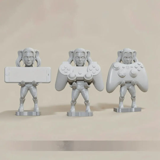 Unpainted 3D Figure Harley Quinn Joystick Holder 3D Painting DIY Gift Colors 15.2 Cm 1:12