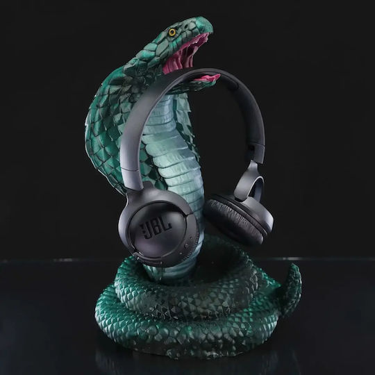 Άβαφη 3d Φιγούρα Basic King Cobra Headphone Holder Βάψιμο Diy Δώρο Χρώματα 20 Cm 1:8