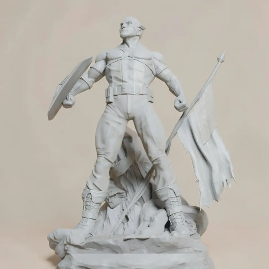 Sammlbare Figuren 3D Figur Classic Captain America Stand Pose Bemalt Diy Geschenk Farben 30 Cm 1:6