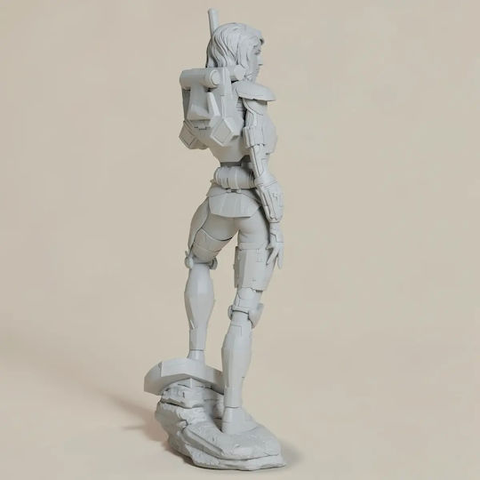 Unpainted 3D Figur Shae Vizla Mandalorian 3D Bemalen Diy Geschenk Farben 15,2 Cm 1:12