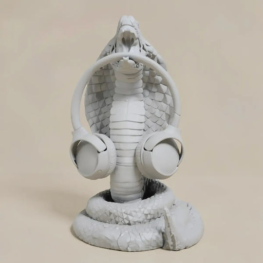 Άβαφη 3d Φιγούρα Basic King Cobra Headphone Holder Βάψιμο Diy Δώρο Χρώματα 15,2 Cm 1:12