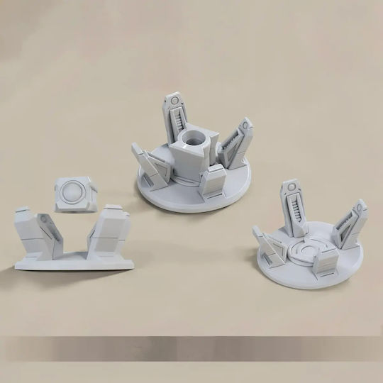 Unpainted 3D Figure Green Lantern Ring Levitating Stand Painting DIY Gift Colors 15.2 Cm 1:12
