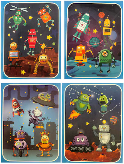 Carte De Colorat Magică Apă Robot Lume