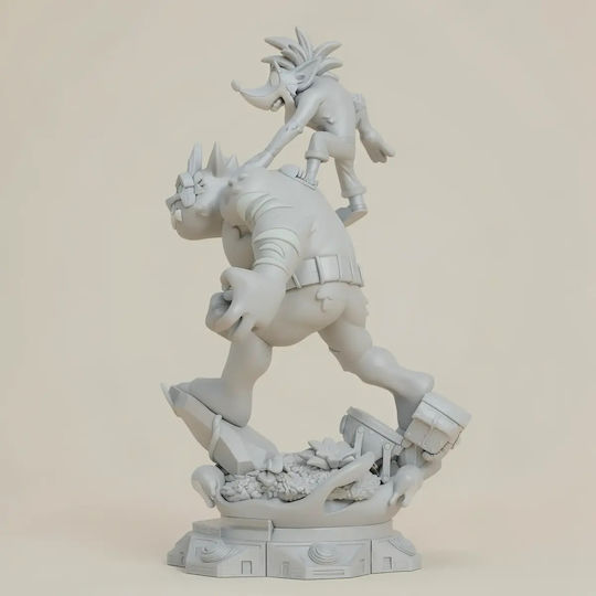 Небоядисана 3D Фигура Crash Bandicoot 300мм Боядисване DIY Подарък Цветове 15,2 См 1:12