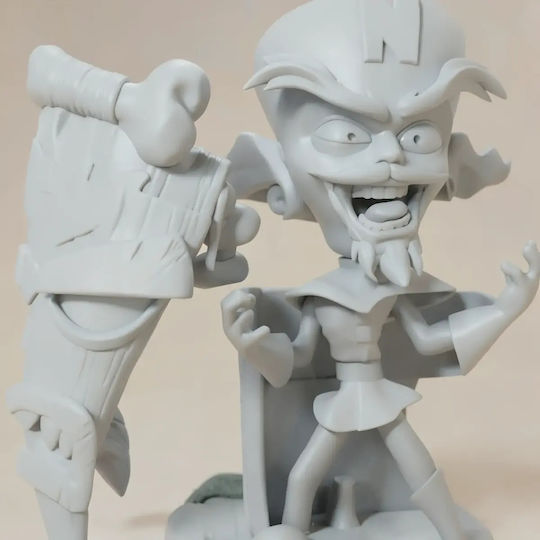 Небоядисана 3D Фигура Neo Cortex Crash Bandicoot 3D Боядисване DIY Подарък Цветове 15,2 см 1:12
