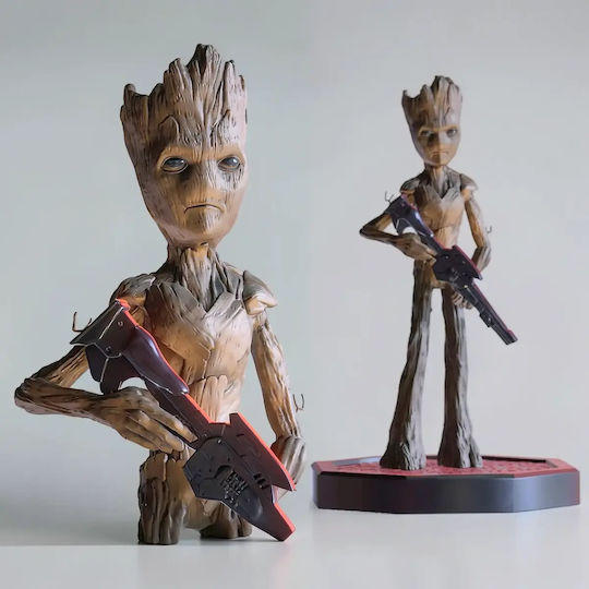 Unpainted 3D Figure Teenage Groot Painting DIY Gift Colors 30 Cm 1:6