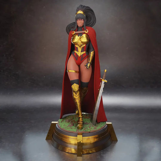 Unpainted 3d Figur Wonder Woman Yara Flor Bemalung Diy Geschenk Farben 20 Cm 1:8